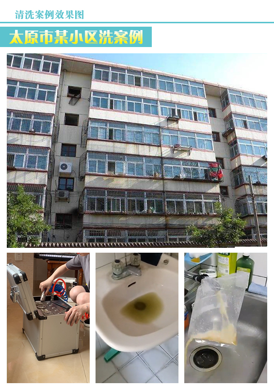 太原水管清洗行業案例